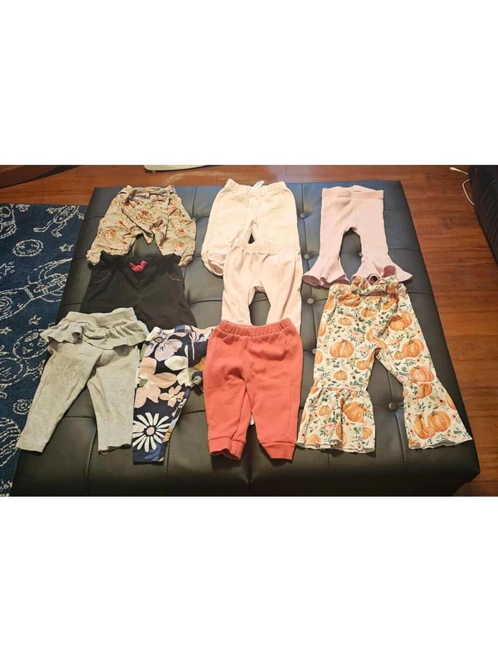 Baby girl 6 to 9 months pants lot bundle euc